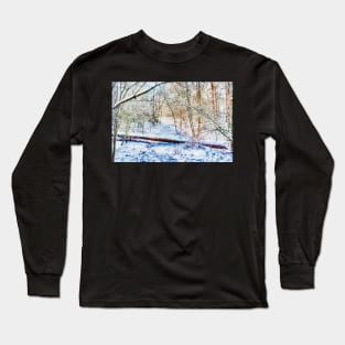 Forest in the Snow HDR Long Sleeve T-Shirt